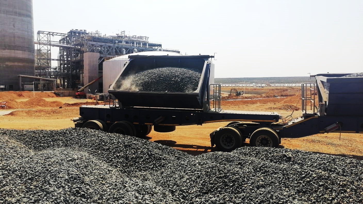 JCA material transport at a construction project